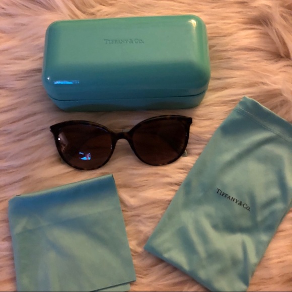 Tiffany & Co. Accessories - Tiffany and Co turquoise and tortoise sunglasses